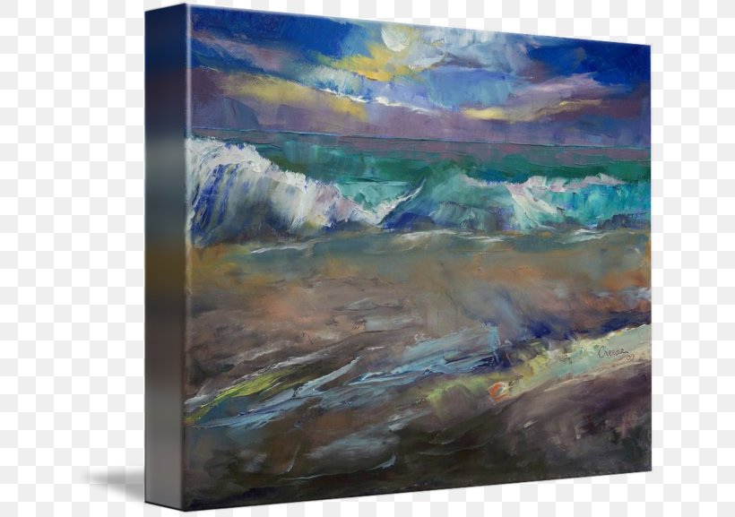 Watercolor Painting Canvas Gallery Wrap Acrylic Paint, PNG, 650x577px, Painting, Acrylic Paint, Art, Artwork, Canvas Download Free