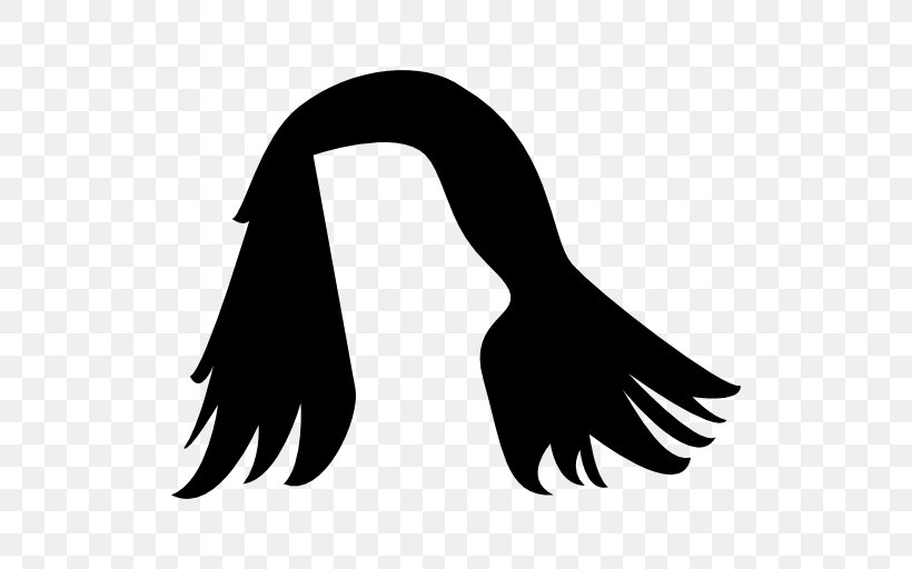 Black Hair Shape Hairstyle Capelli, PNG, 512x512px, Hair, Artwork, Beak, Beauty Parlour, Black And White Download Free