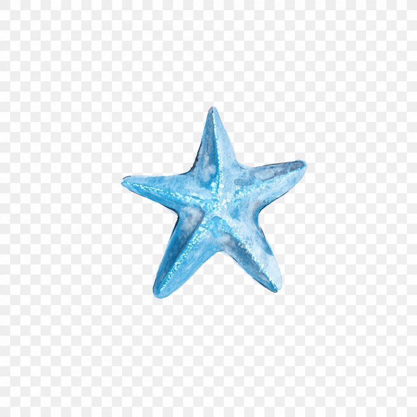Starfish Blue Euclidean Vector, PNG, 2400x2400px, Starfish, Aqua, Blue, Cobalt Blue, Diagram Download Free