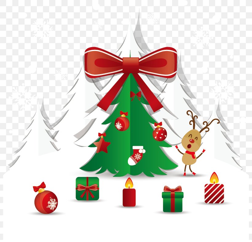 Christmas Tree Reindeer Christmas Ornament, PNG, 800x787px, Christmas Tree, Candle, Christmas, Christmas Card, Christmas Decoration Download Free