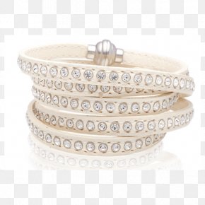 Bangle Bracelet Leather Gold White PNG