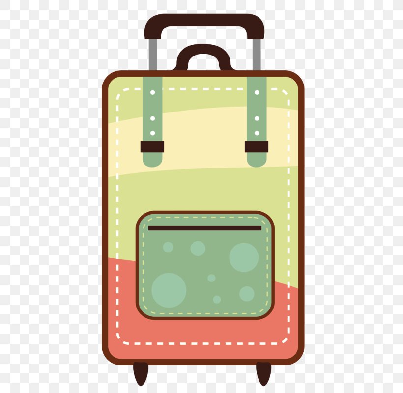 Clip Art Baggage Suitcase Travel Openclipart, PNG, 452x800px, Baggage, Backpack, Bag, Drawing, Green Download Free