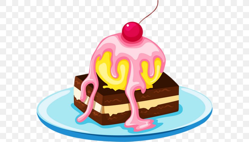 Ice Cream Cake Ice Cream Cake Clip Art, PNG, 580x470px, Watercolor, Cartoon, Flower, Frame, Heart Download Free