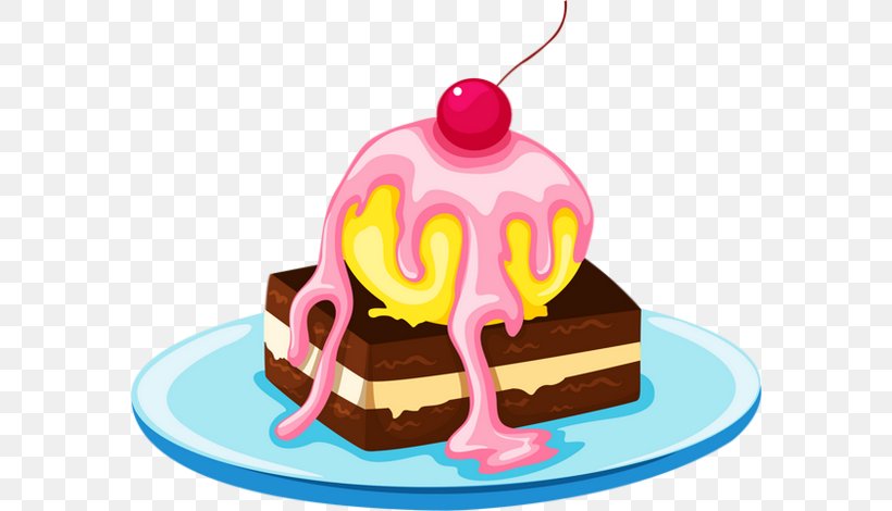Ice Cream Cake Ice Cream Cake Clip Art, PNG, 580x470px, Watercolor