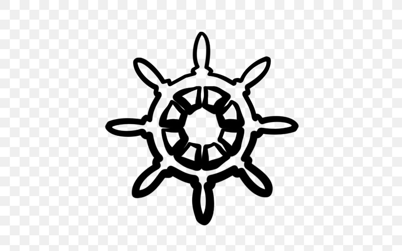 Ship's Wheel Computer Icons Clip Art, PNG, 512x512px, Ship, Anchor, Black And White, Boat, Headgear Download Free