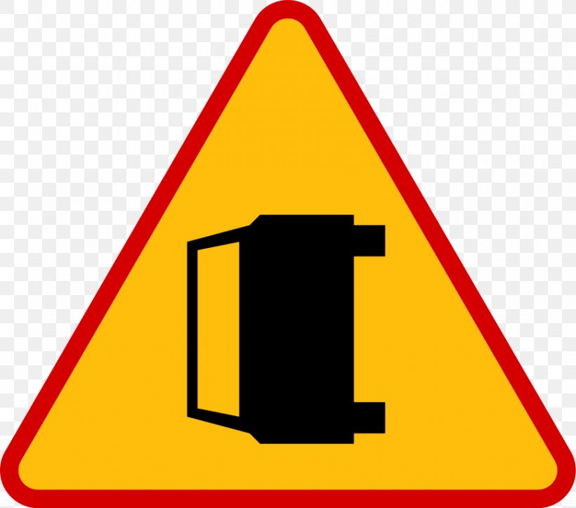 Warning Sign Traffic Sign Road Znaki Ostrzegawcze W Polsce, PNG, 870x768px, Warning Sign, Area, Bourbaki Dangerous Bend Symbol, Car, Carriageway Download Free