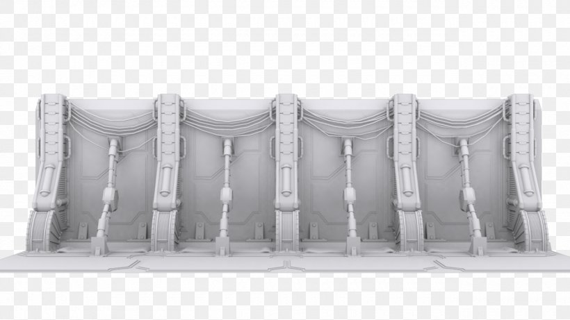 Wall Panelling Novus Æterno Science Fiction Furniture, PNG, 1280x720px, Wall, Art, Black And White, Column, Concept Art Download Free