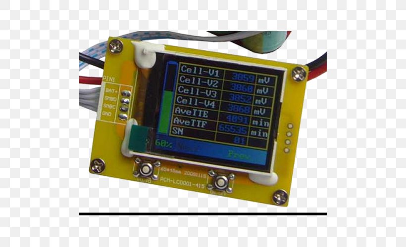 Microcontroller Battery Management System Lithium Iron Phosphate Battery Lithium Polymer Battery Electric Battery, PNG, 500x500px, Microcontroller, Ampere Hour, Battery Management System, Battery Pack, Circuit Component Download Free