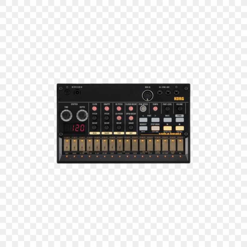 Drum Machine Sound Synthesizers Analog Synthesizer MIDI Korg, PNG, 1024x1024px, Watercolor, Cartoon, Flower, Frame, Heart Download Free