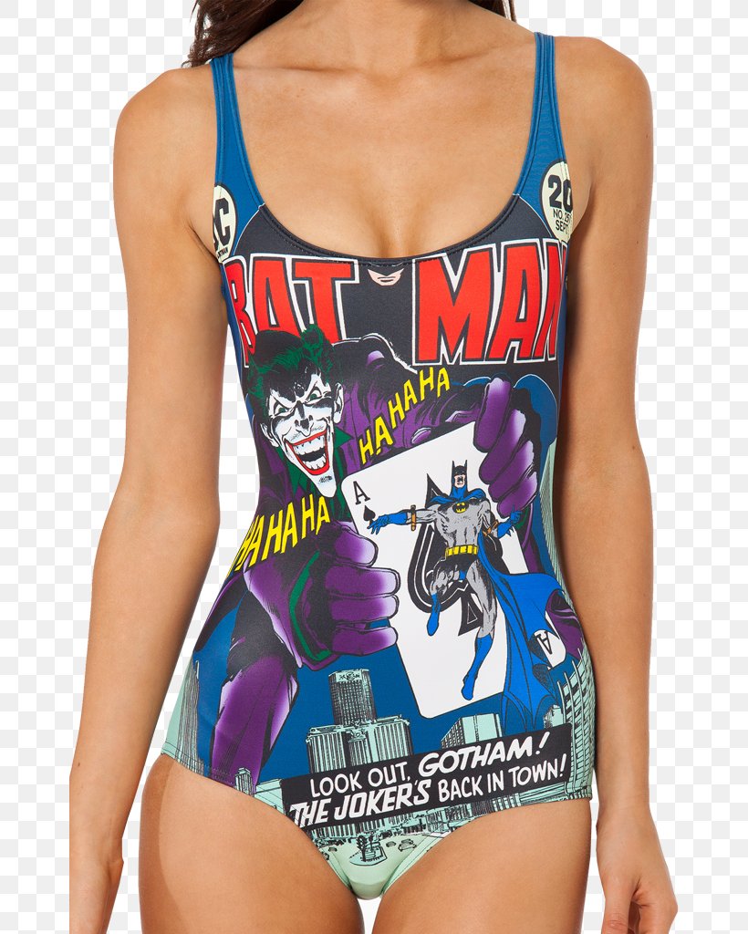 Joker Batman One-piece Swimsuit Wonder Woman, PNG, 683x1024px, Watercolor, Cartoon, Flower, Frame, Heart Download Free