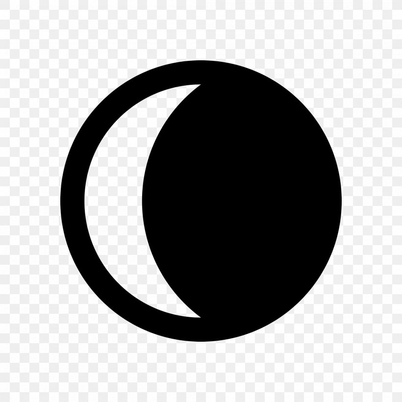 New Moon Lunar Phase Crescent Symbol, PNG, 2000x2000px, Moon, Balsamic Moon, Black, Black And White, Black Moon Download Free