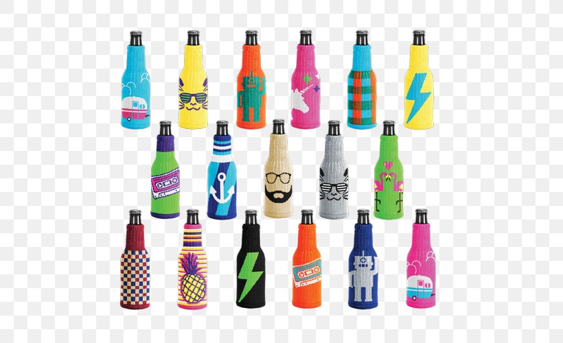 Plastic Bottle Koozie Beer Cooler, PNG, 500x500px, Plastic Bottle, Beer, Beer Bottle, Beverage Can, Bottle Download Free
