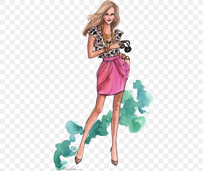 Fashion Illustration Drawing Fashion Design, PNG, 419x691px, Watercolor ...