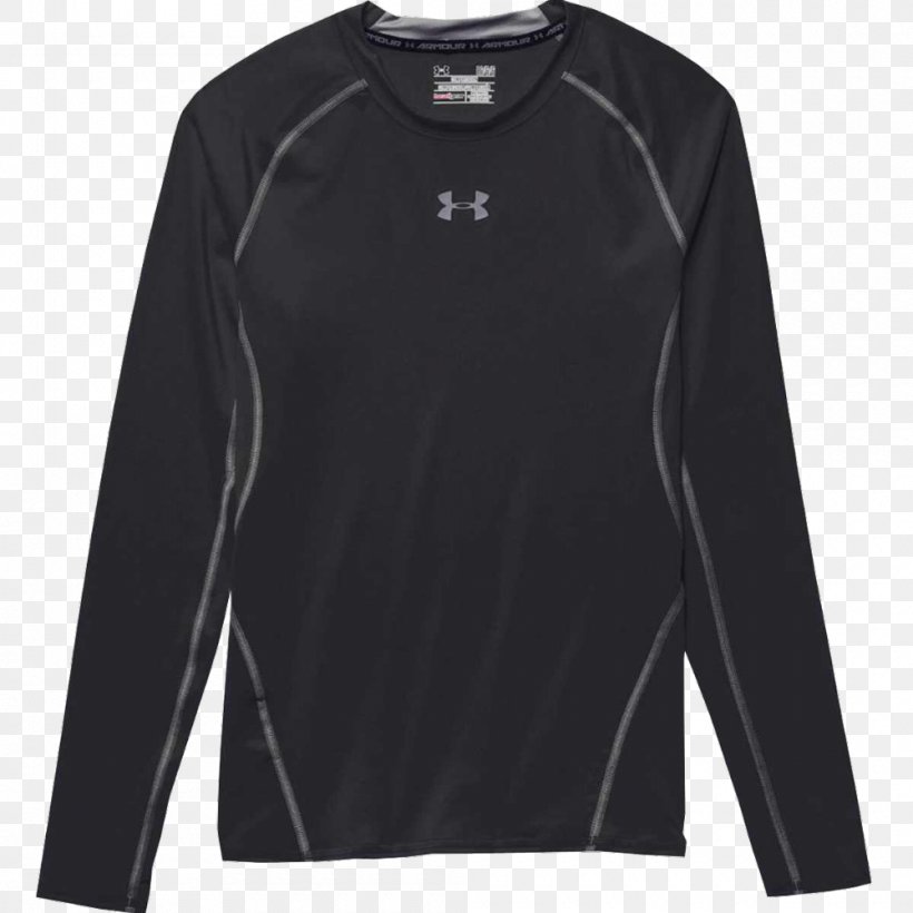 Long-sleeved T-shirt Long-sleeved T-shirt Under Armour, PNG, 1000x1000px, Tshirt, Active Shirt, Black, Clothing, Compression Garment Download Free