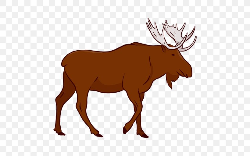 Moose Vector Graphics Illustration Image Deer, PNG, 512x512px, Moose, Animal Figure, Antler, Art, Cartoon Download Free
