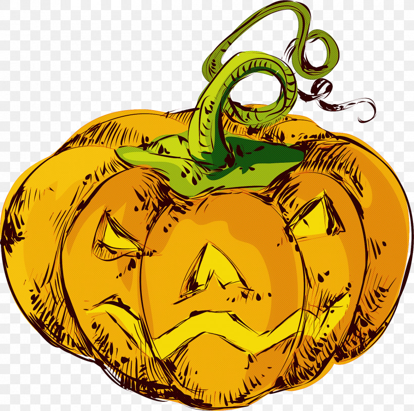 Pumpkin, PNG, 1710x1697px, Yellow, Calabaza, Fruit, Holiday Ornament, Plant Download Free