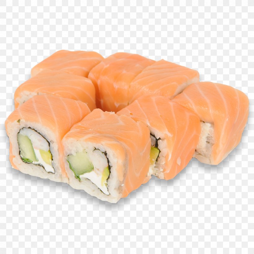 Sushi Smoked Salmon California Roll Makizushi Japanese Cuisine, PNG, 1200x1200px, Sushi, Asian Food, California Roll, Cheese, Comfort Food Download Free