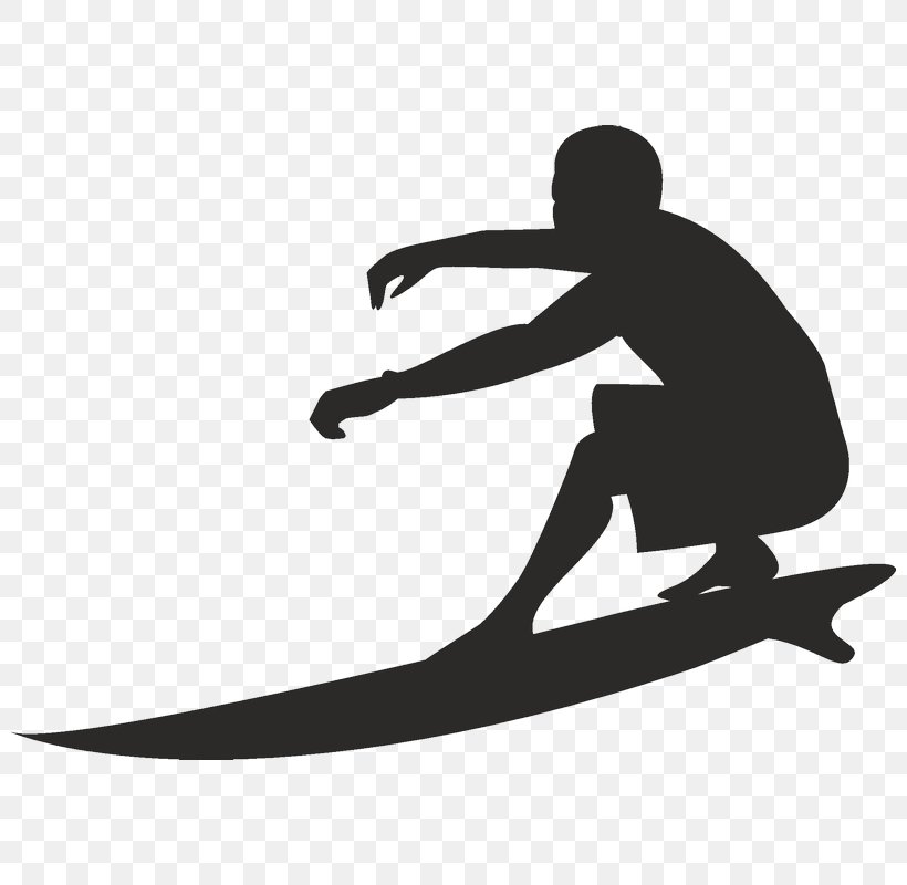 Clip Art Surfing Silhouette Surfboard Euclidean Vector, PNG, 800x800px, Surfing, Black, Black And White, Joint, Kitesurfing Download Free