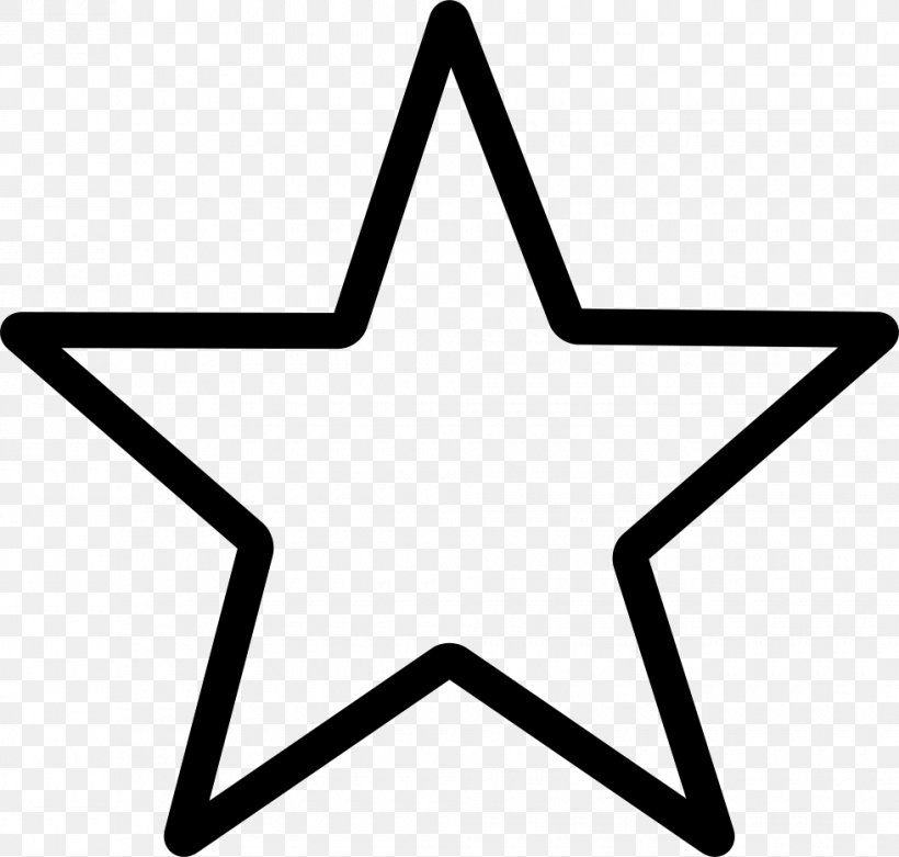 Star, PNG, 980x934px, Star, Area, Black And White, Fivepointed Star, Symbol Download Free