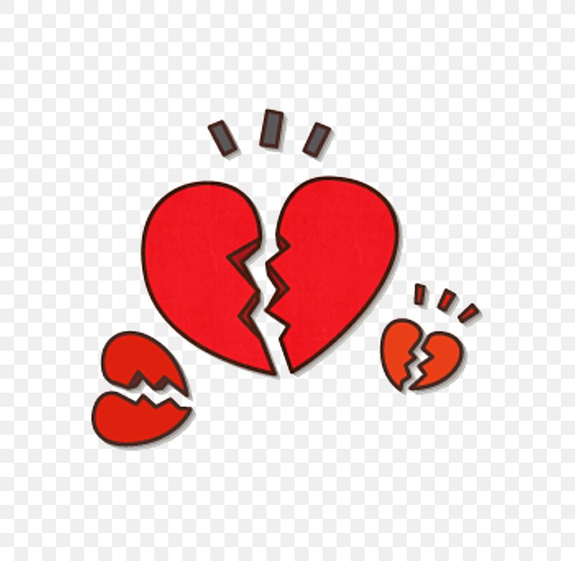 Sticker Love Image Broken Heart, PNG, 800x800px, Watercolor, Cartoon, Flower, Frame, Heart Download Free