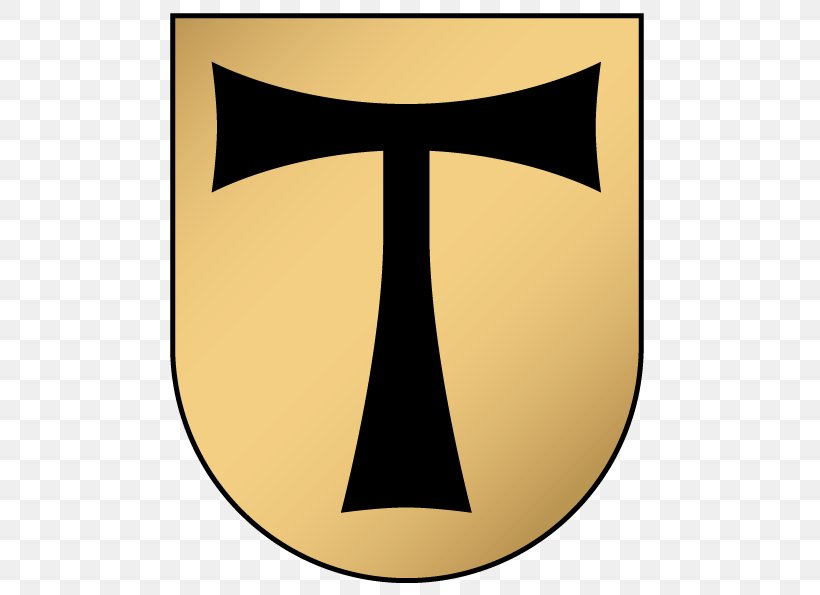 Tau Cross Monastery Symbol, PNG, 595x595px, Tau Cross, Anthony The Great, Clare Of Assisi, Coat Of Arms, Cross Download Free