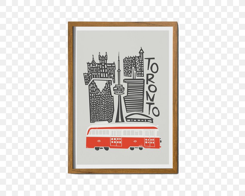 Toronto Tram Cityscape Printmaking Poster, PNG, 658x658px, Toronto, Art, Brand, Canada, Cityscape Download Free