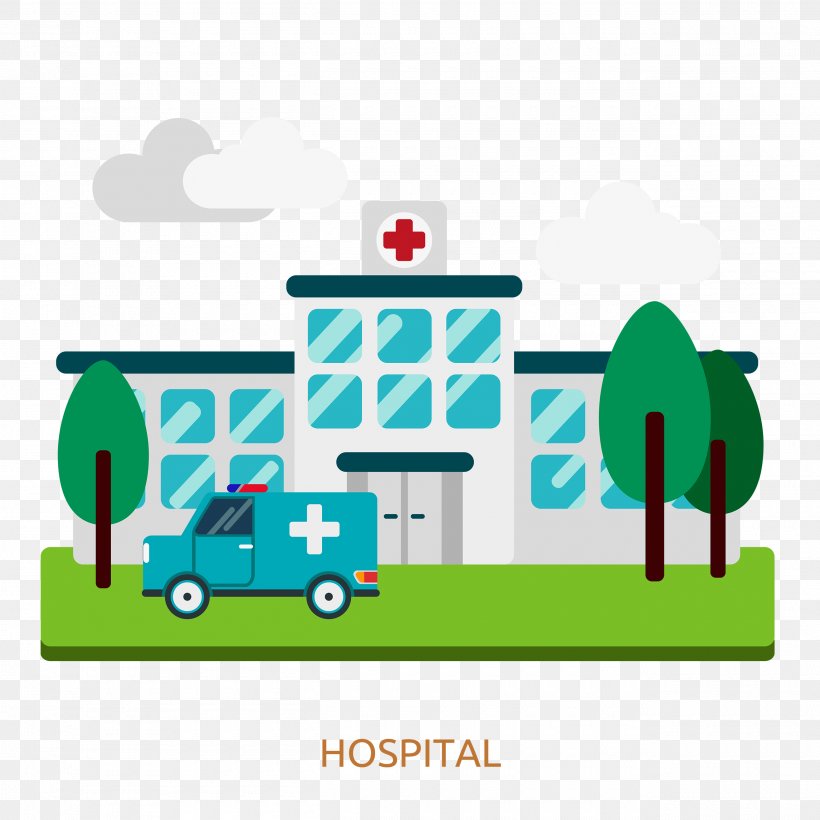 Vector Graphics Health Care Illustration Hospital Chalisgaon City Guide, PNG, 2600x2600px, Health Care, Area, Business, Cartoon, Grass Download Free