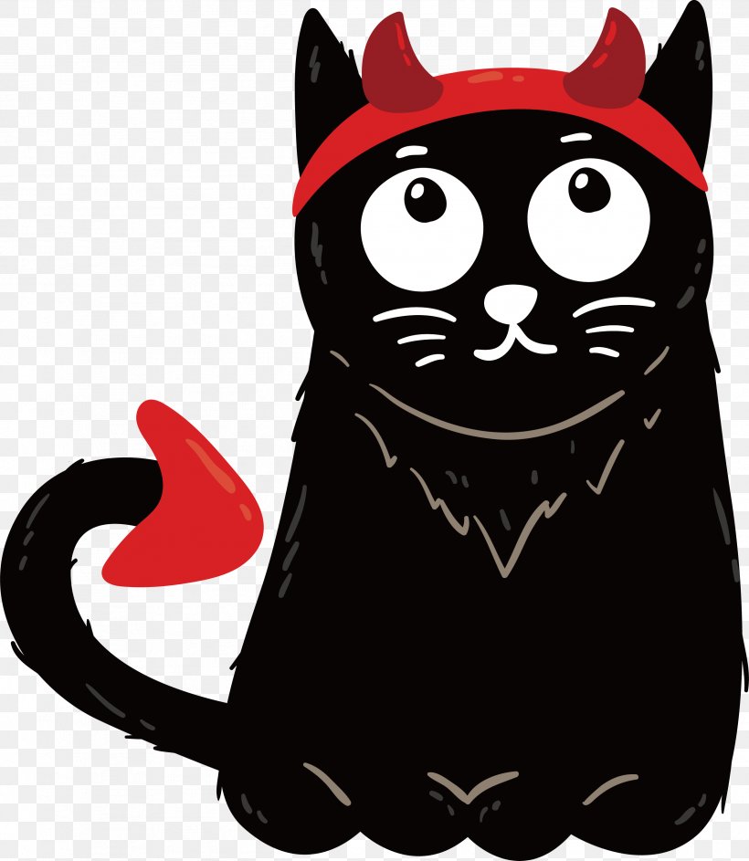 Black Cat Whiskers Devil, PNG, 2528x2908px, Black Cat, Black, Carnivoran, Cat, Cat Like Mammal Download Free