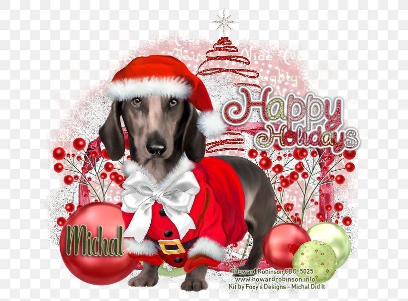 Dog Breed Puppy Christmas Ornament Santa Claus, PNG, 658x605px, Dog Breed, Breed, Carnivoran, Christmas, Christmas Decoration Download Free