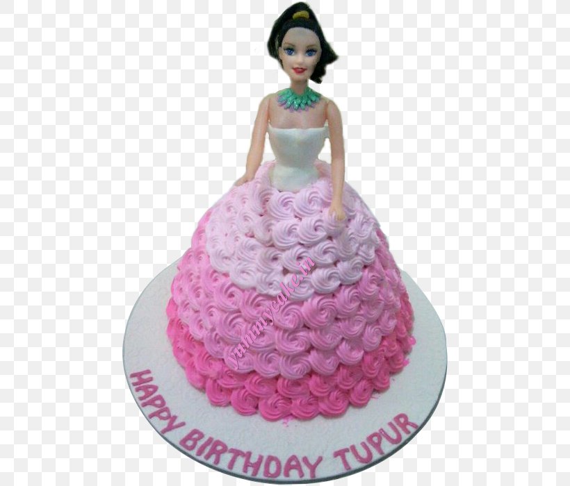 Birthday Cake Black Forest Gateau Princess Cake Bakery Chocolate Truffle, PNG, 500x700px, Birthday Cake, Bakery, Barbie, Black Forest Gateau, Buttercream Download Free