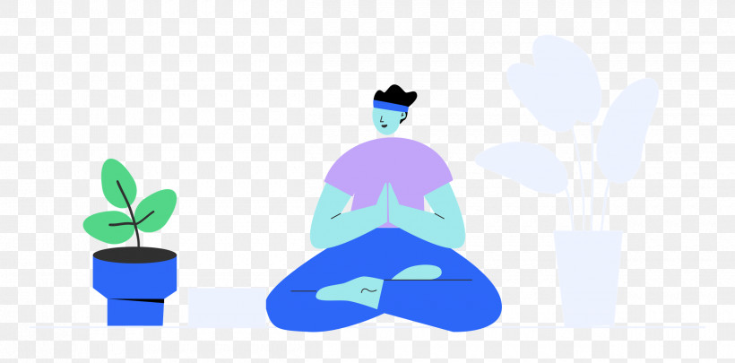 Meditating At Home Rest Relax, PNG, 2500x1235px, Rest, Behavior, Cartoon, Human, Joint Download Free