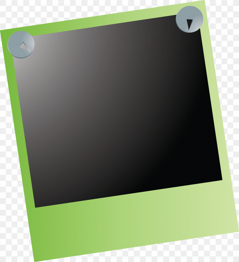 Polaroid Frame, PNG, 2735x3000px, Polaroid Frame, Geometry, Green, Laptop, Laptop Part Download Free