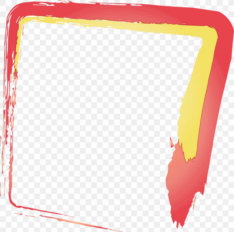 Red Rectangle, PNG, 3000x2983px, Brush Frame, Frame, Paint, Rectangle, Red Download Free