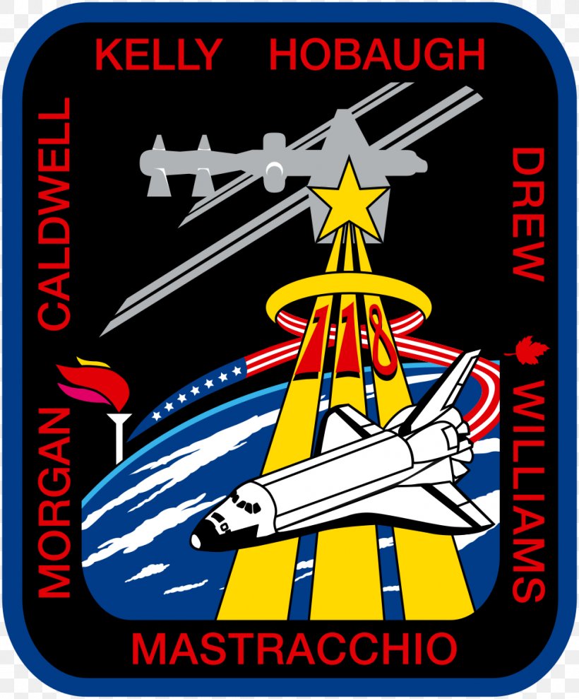 STS-118 Space Shuttle Program STS-115 International Space Station Space Shuttle Endeavour, PNG, 993x1198px, Sts118, Ab Emblem, Area, Brand, International Space Station Download Free