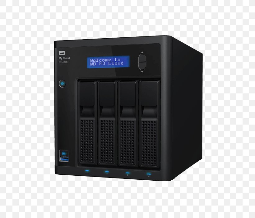 Computer Cases & Housings Network Storage Systems Western Digital WDBNFAWd My Cloud Pr4100 0tb 4-bay Desktop Nas External Hdd Data Storage, PNG, 700x700px, Computer Cases Housings, Audio Receiver, Computer Case, Computer Component, Computer Servers Download Free