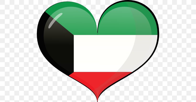 Flag Of Kuwait Heart Love Clip Art, PNG, 512x427px, Watercolor, Cartoon, Flower, Frame, Heart Download Free
