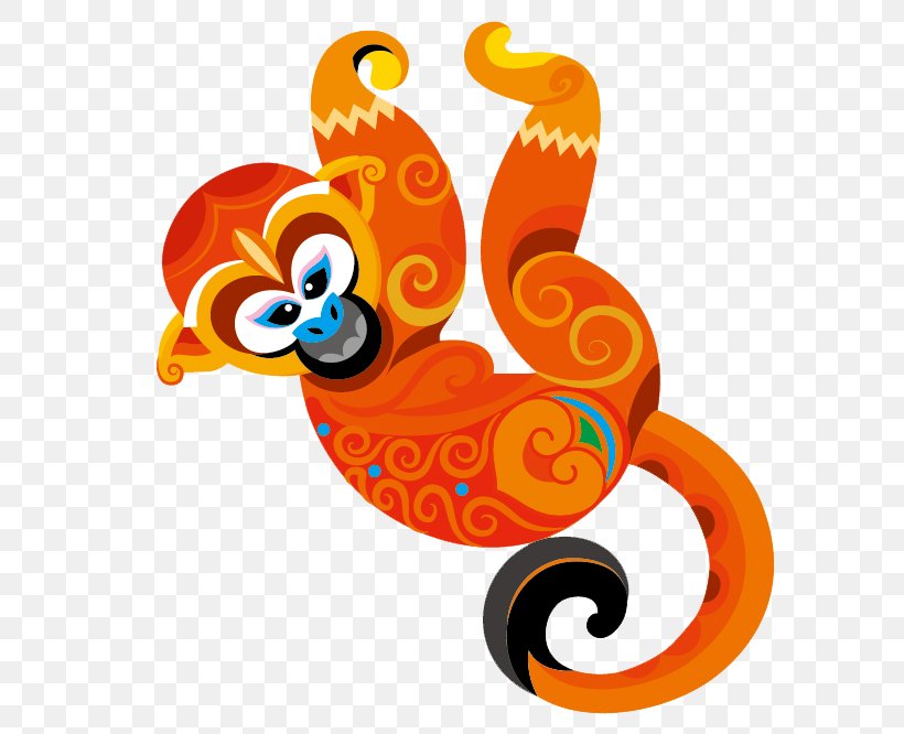 Monkey Cartoon Clip Art, PNG, 652x666px, Monkey, Animation, Cartoon, Chinese New Year, Chinese Zodiac Download Free