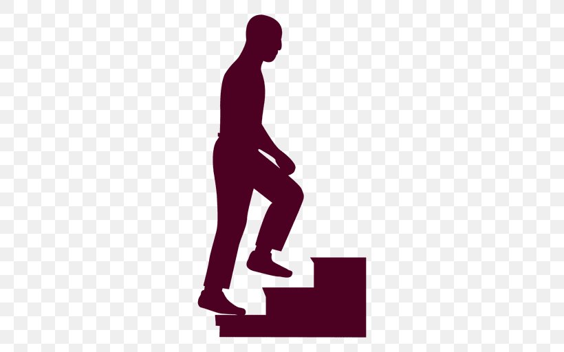 Silhouette Stairs Stair Climbing Person, PNG, 512x512px, Silhouette, Arm, Building, Businessperson, Climbing Download Free