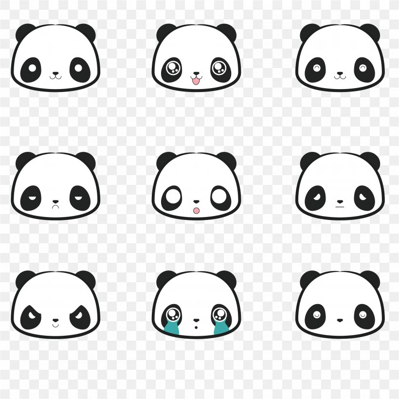 Giant Panda Cuteness, PNG, 3127x3127px, Giant Panda, Animation, Area, Black  And White, Computer Software Download Free