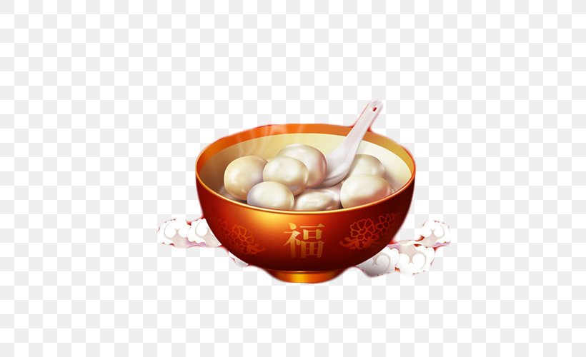 Tangyuan Dumpling Traditional Chinese Holidays Chinese New Year, PNG, 500x500px, Tangyuan, Bowl, Chinese New Year, Cuisine, Cup Download Free
