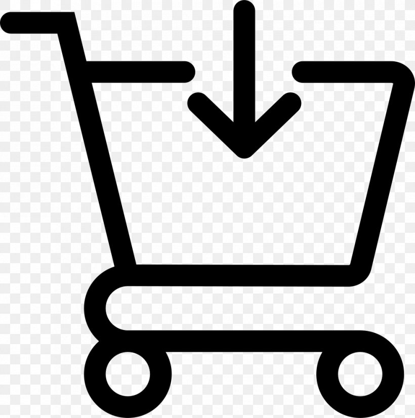 Shopping Cart, PNG, 980x988px, Shopping Cart, Area, Black And White, Icon Design, Online Shopping Download Free