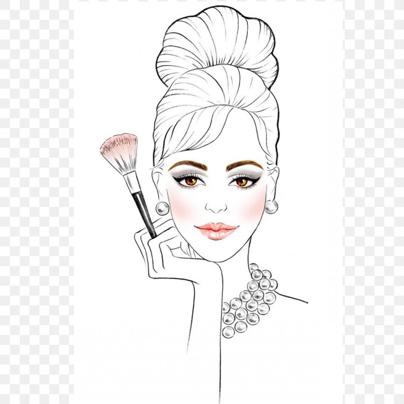 Cosmetics Fashion Illustration Drawing Sketch, PNG, 1280x1280px, Watercolor, Cartoon, Flower, Frame, Heart Download Free