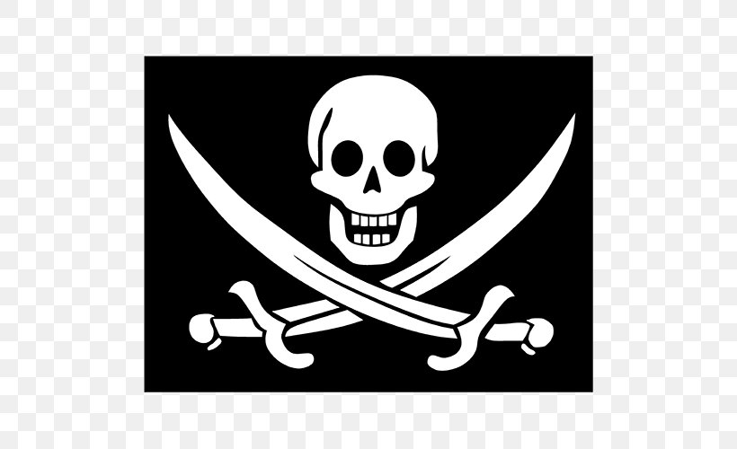 Jolly Roger Flag Piracy Decal, PNG, 500x500px, Jolly Roger, Anne Bonny, Black And White, Bone, Calico Jack Download Free