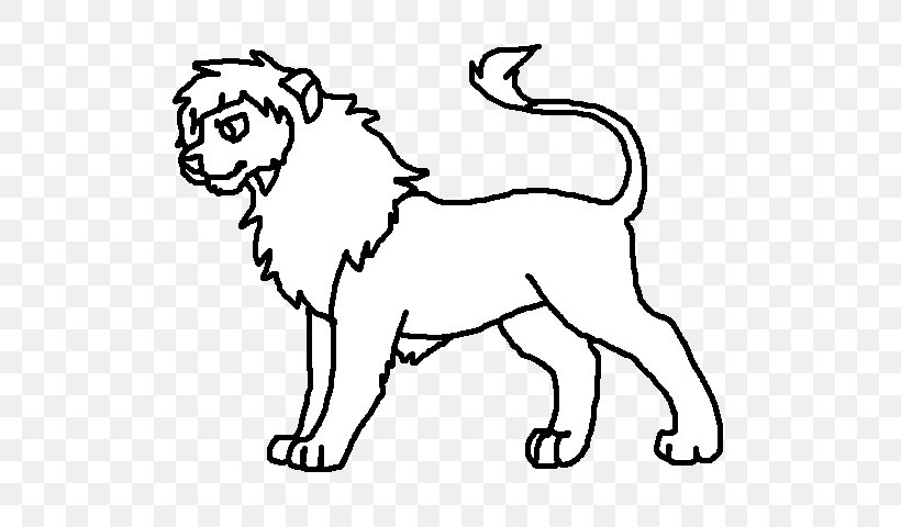 Lion Puppy Line Art Drawing Clip Art, PNG, 640x480px, Watercolor, Cartoon, Flower, Frame, Heart Download Free