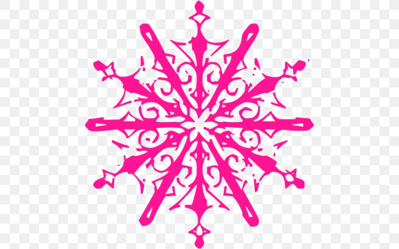 Snowflake Color Clip Art, PNG, 512x512px, Snowflake, Color, Leaf, Magenta, Petal Download Free