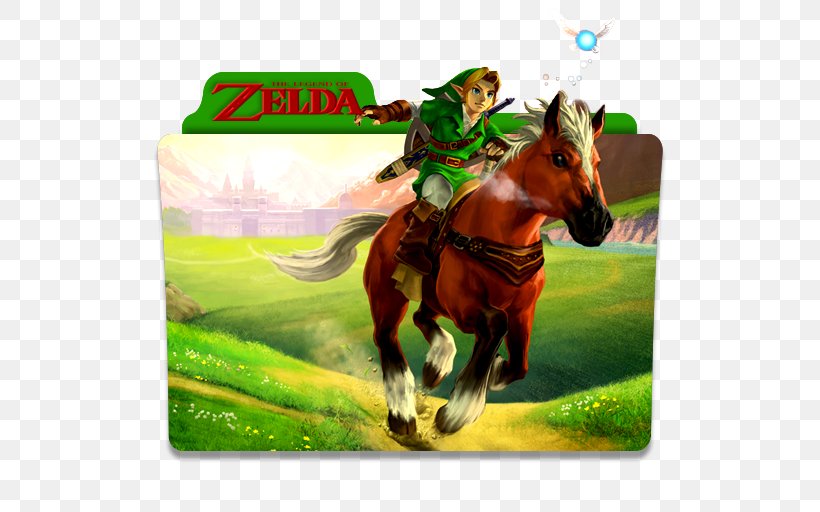 The Legend Of Zelda: Ocarina Of Time 3D The Legend Of Zelda: Majora's Mask 3D Nintendo 64, PNG, 512x512px, Legend Of Zelda Ocarina Of Time, Bridle, Epona, Equestrian Sport, Grass Download Free