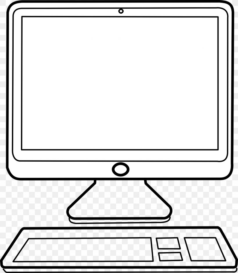Desktop Computer Computer Monitor Clip Art, PNG, 1117x1280px, Desktop Computer, Area, Black, Black And White, Brand Download Free