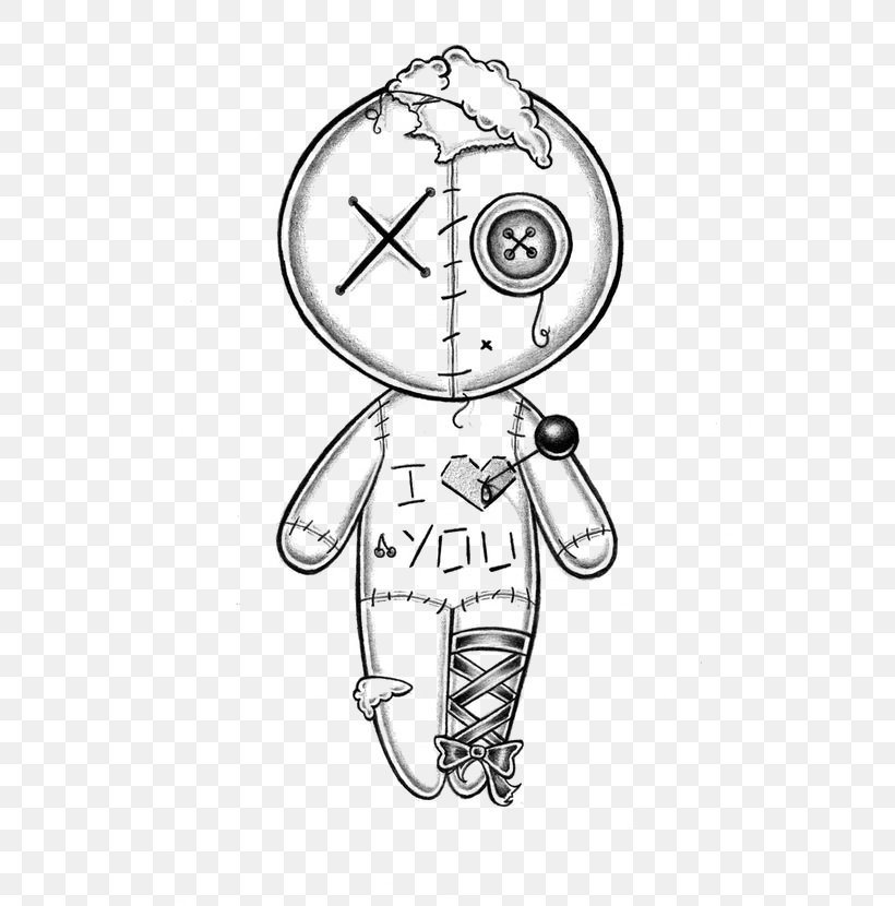 Drawing Voodoo Doll Sketch, PNG, 564x830px, Watercolor, Cartoon, Flower, Frame, Heart Download Free