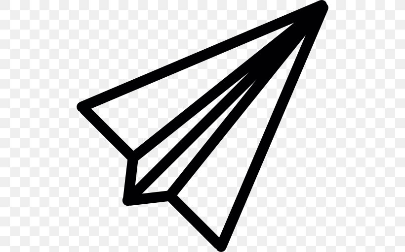 Fold Paperrplane, PNG, 512x512px, Airplane, Black, Black And White, Drawing, Logo Download Free