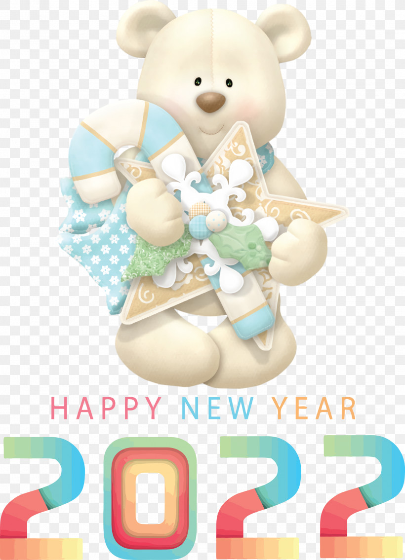 Happy 2022 New Year 2022 New Year 2022, PNG, 2167x3000px, Bears, Christmas Day, Color, Drawing, Idea Download Free
